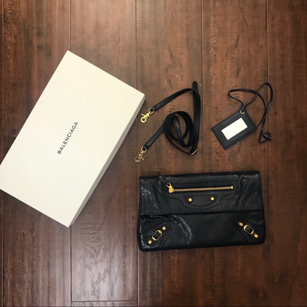 Authentic Balenciaga Envelope Clutch Crossbody